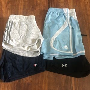 4 pairs Medium Athletic Shorts